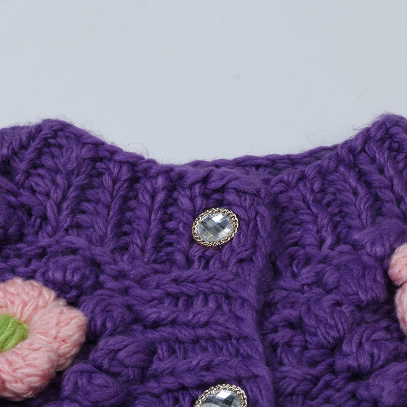 Flower Knitted Cardigan | same ANTHEM.