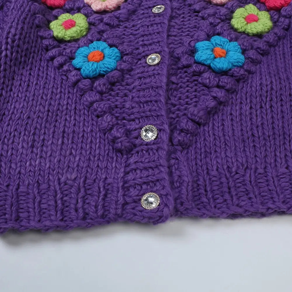 Flower Knitted Cardigan | same ANTHEM.
