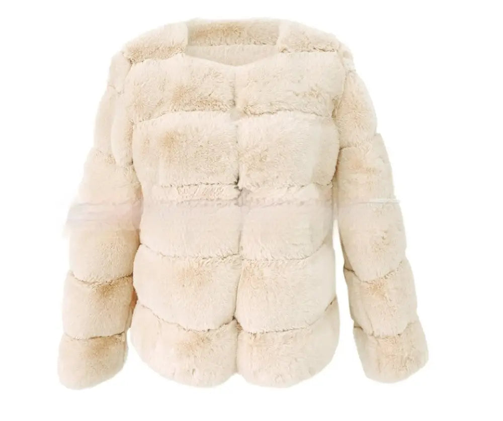 Fox Fur Artificial Coat | same ANTHEM. Soulmate Streetwear for Women - White / L