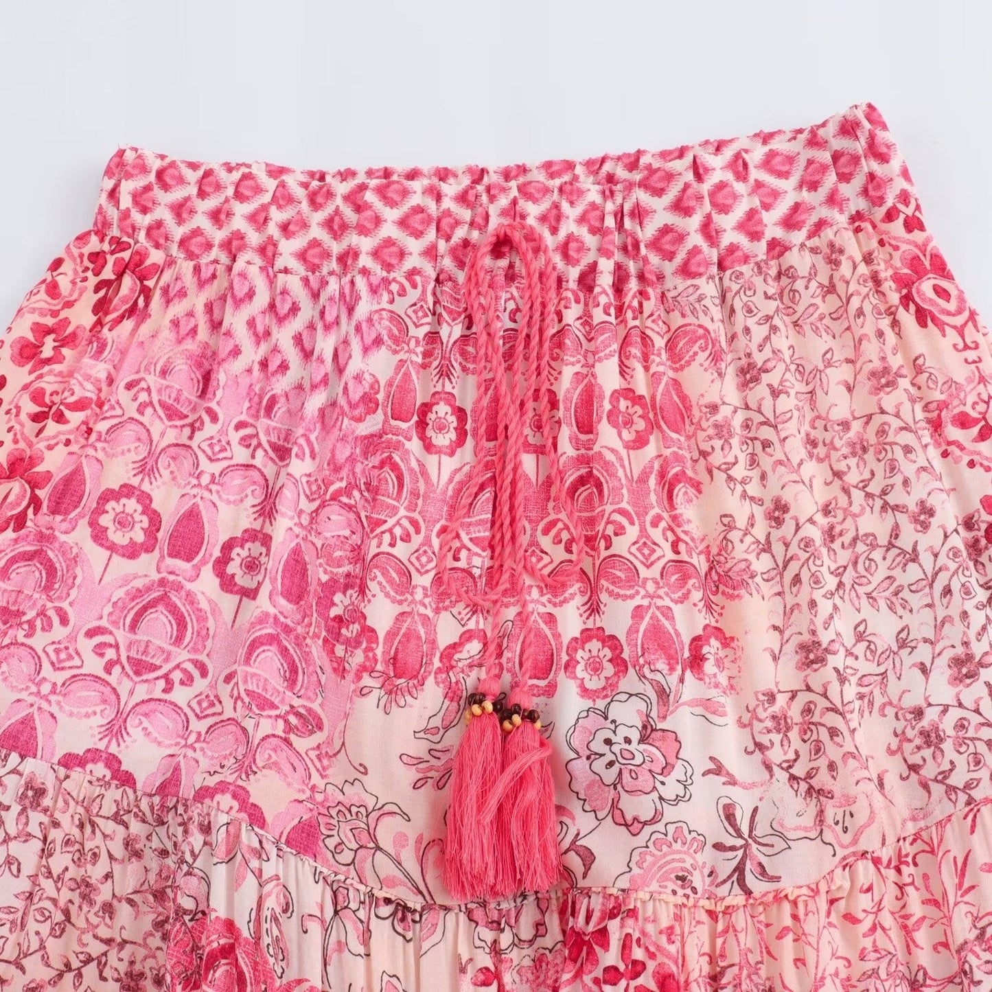 Free Spirit Patchwork A-Line Skirt – High Waist Boho Dream | same ANTHEM