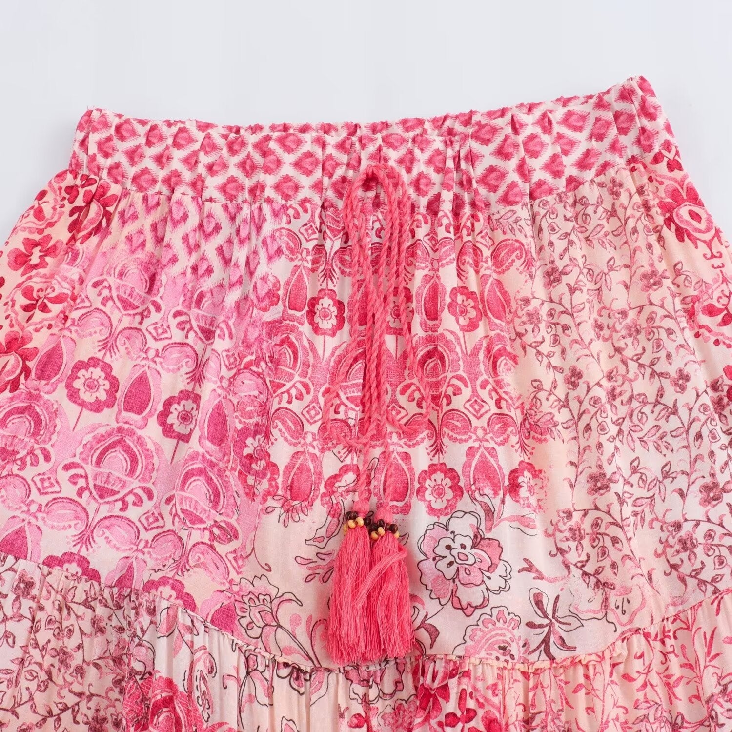 Free Spirit Patchwork A-Line Skirt – High Waist Boho Dream | same ANTHEM
