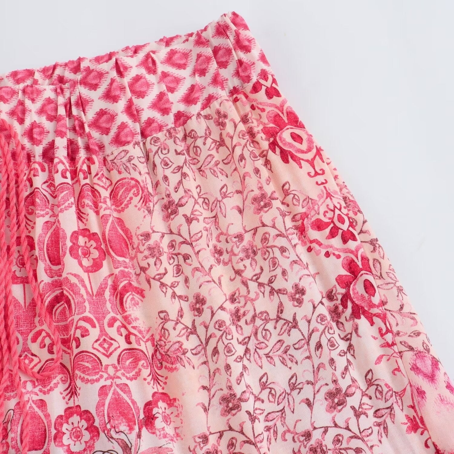 Free Spirit Patchwork A-Line Skirt – High Waist Boho Dream | same ANTHEM