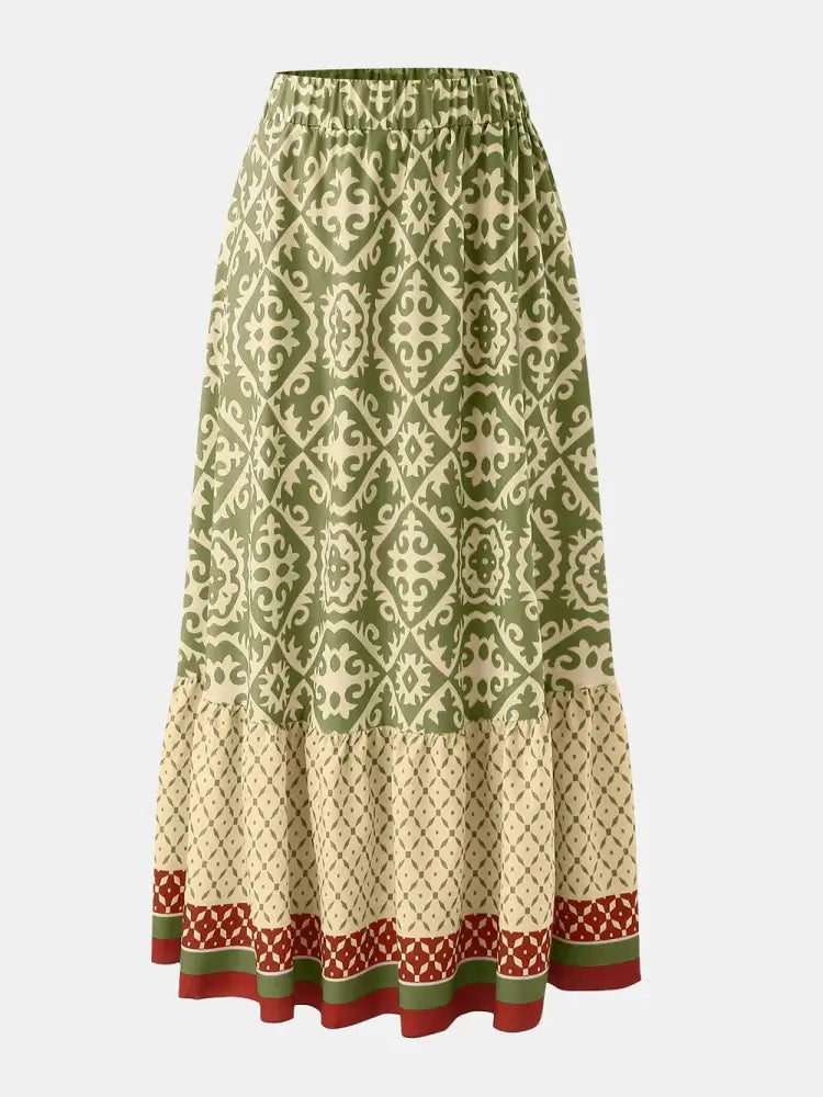 Free Spirit Swing Skirt – Printed Boho Dream for Summer | same ANTHEM