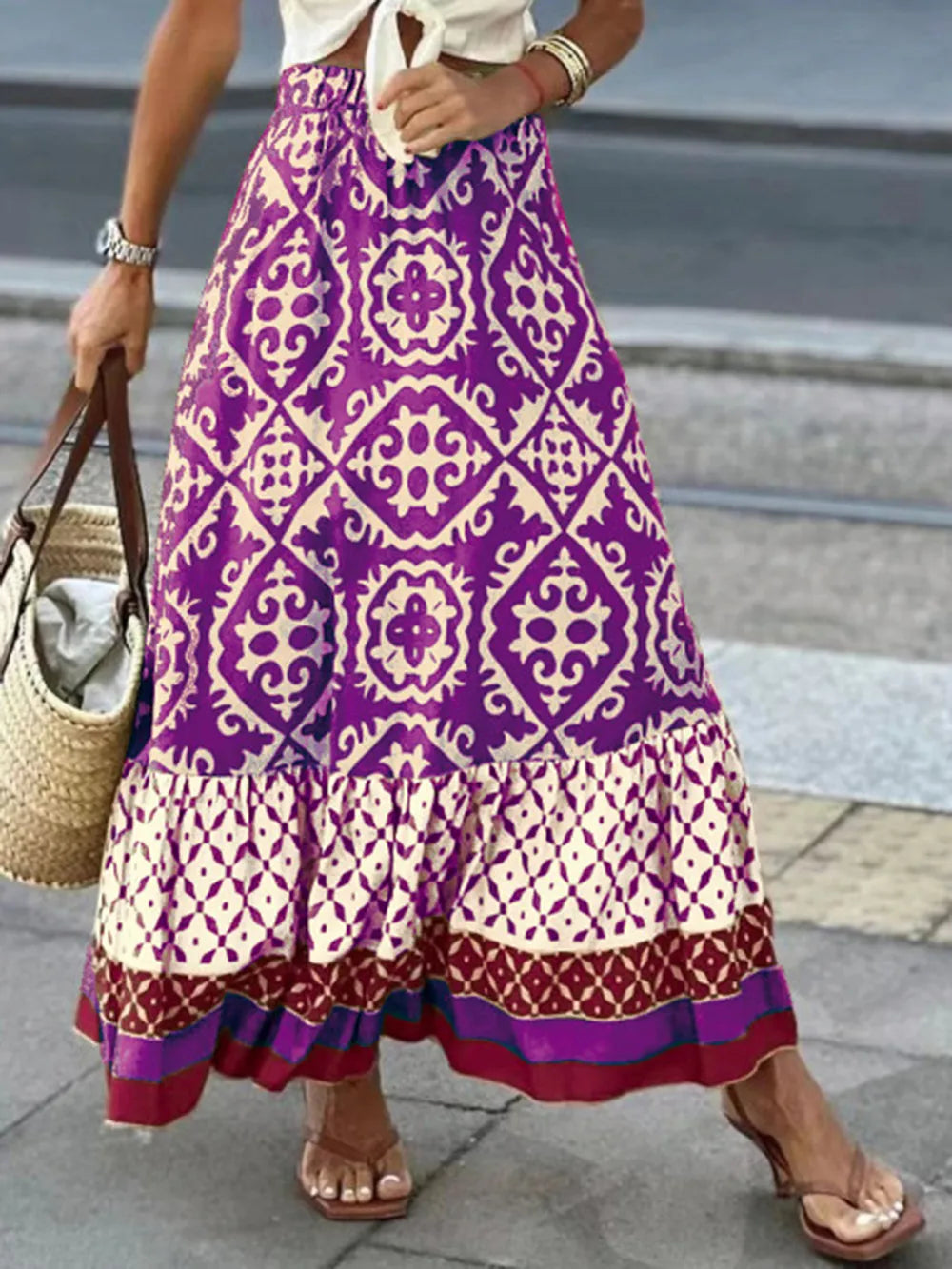 Free Spirit Swing Skirt – Printed Boho Dream for Summer | same ANTHEM