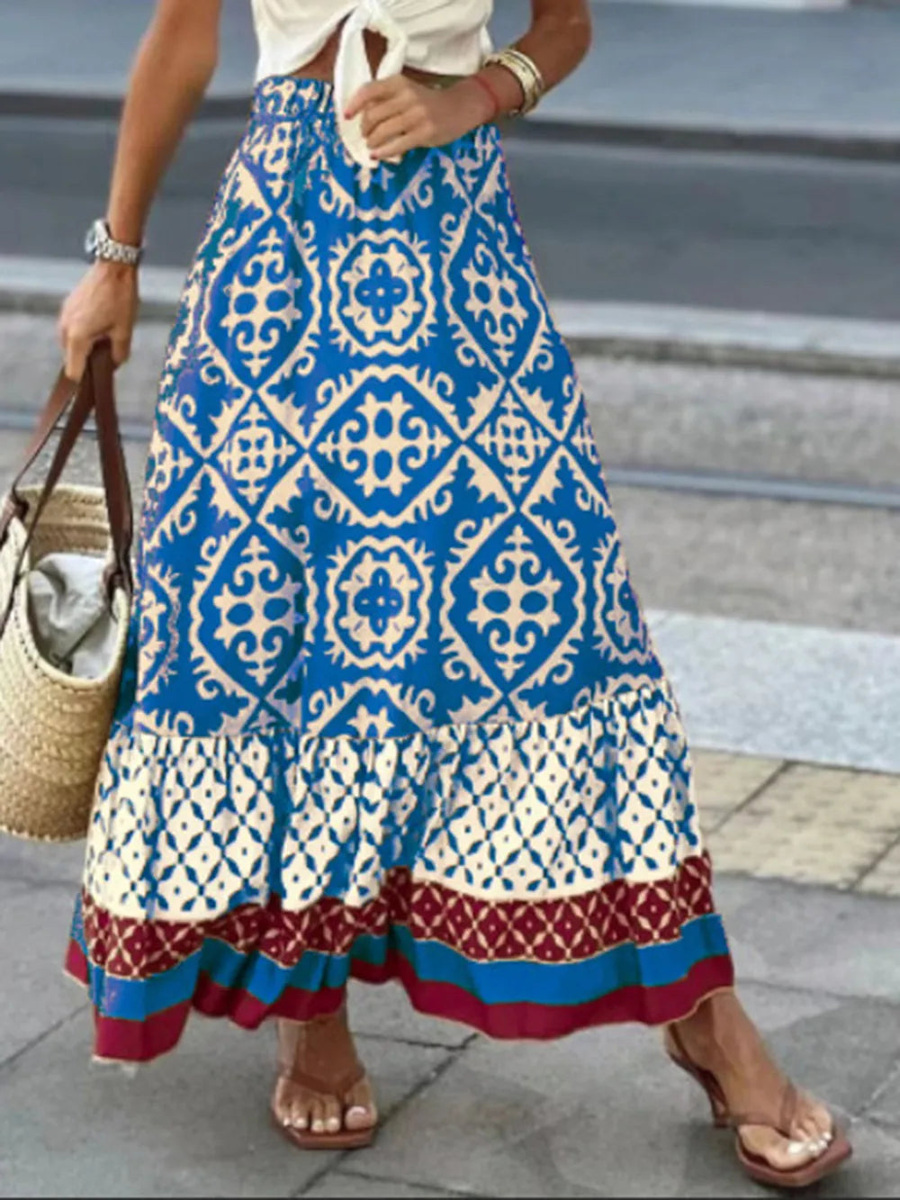 Free Spirit Swing Skirt – Printed Boho Dream for Summer | same ANTHEM