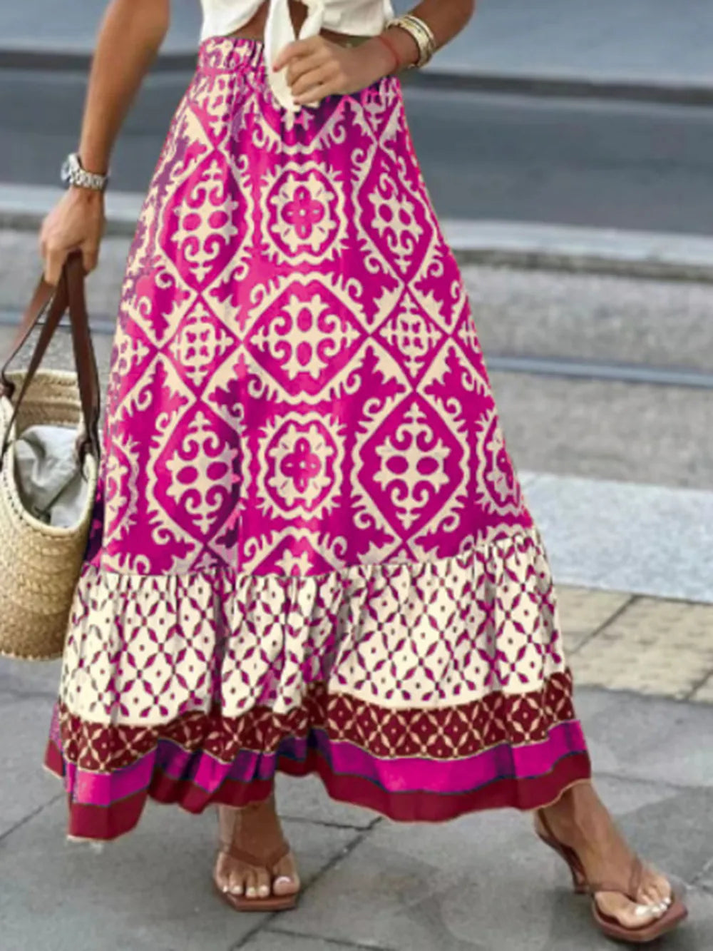 Free Spirit Swing Skirt – Printed Boho Dream for Summer | same ANTHEM