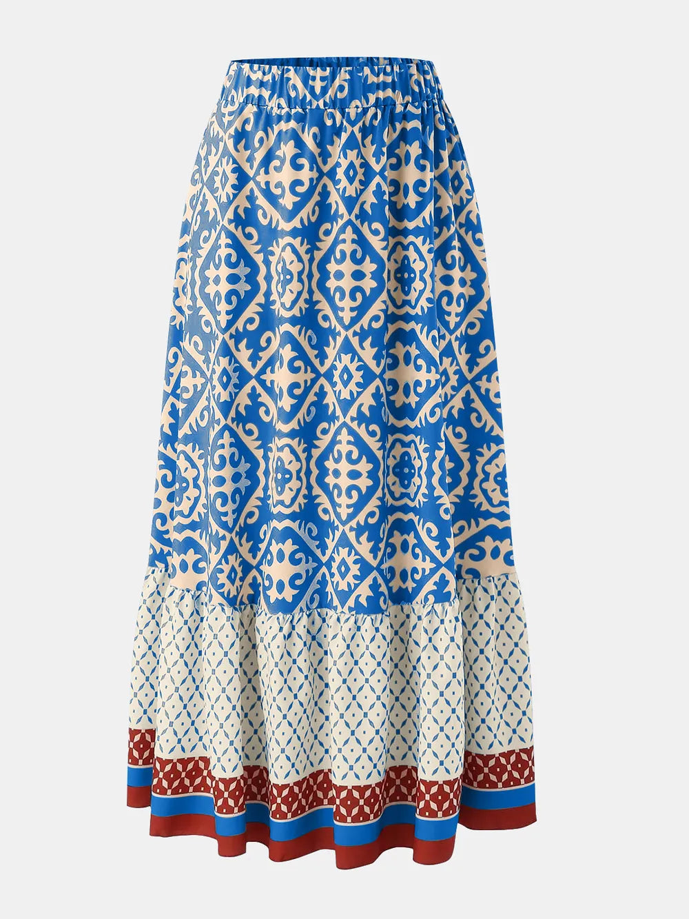 Free Spirit Swing Skirt – Printed Boho Dream for Summer | same ANTHEM - Blue / S