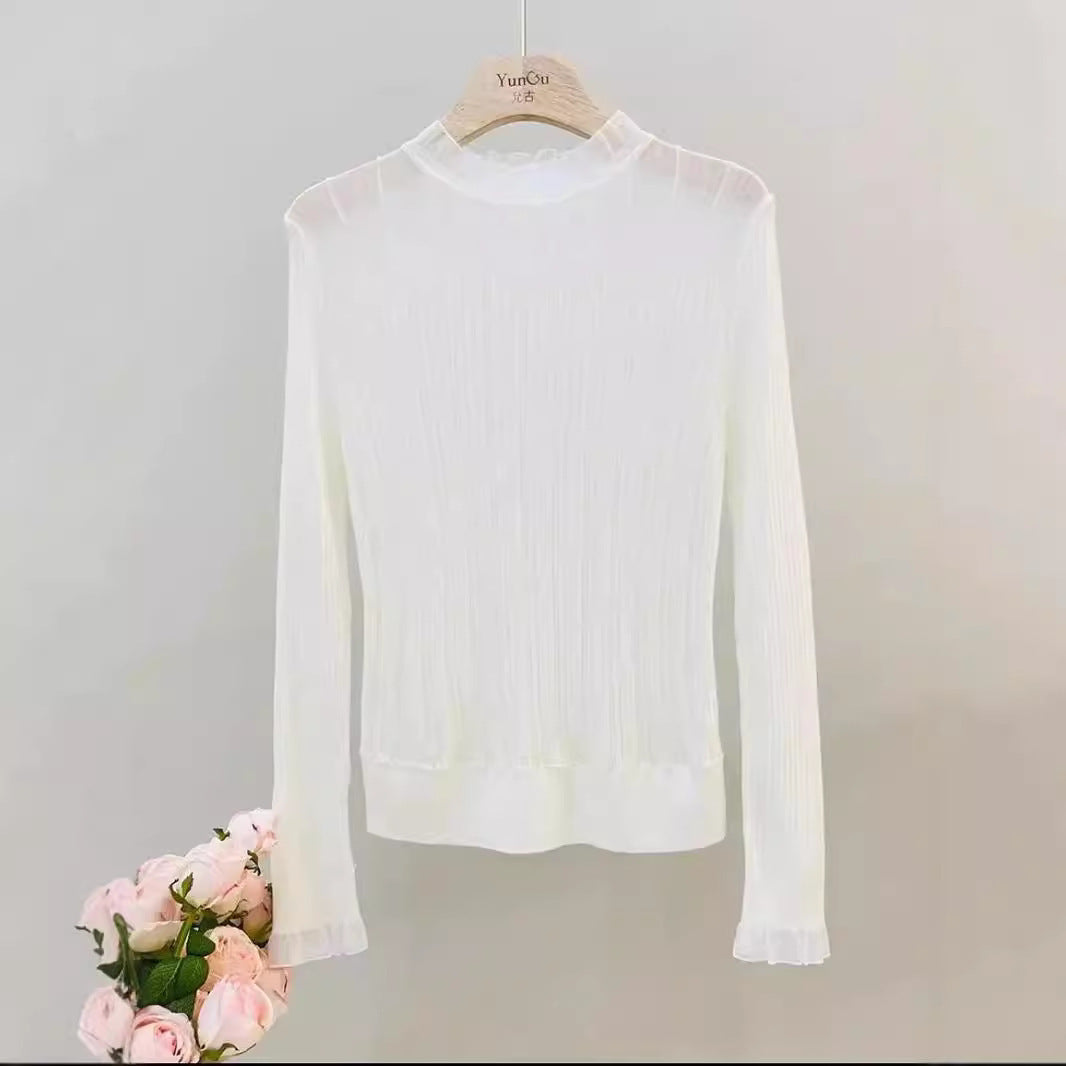 French Chic Lace Top – Elegant Bottoming Shirt for Lovers & Soulmates | same ANTHEM