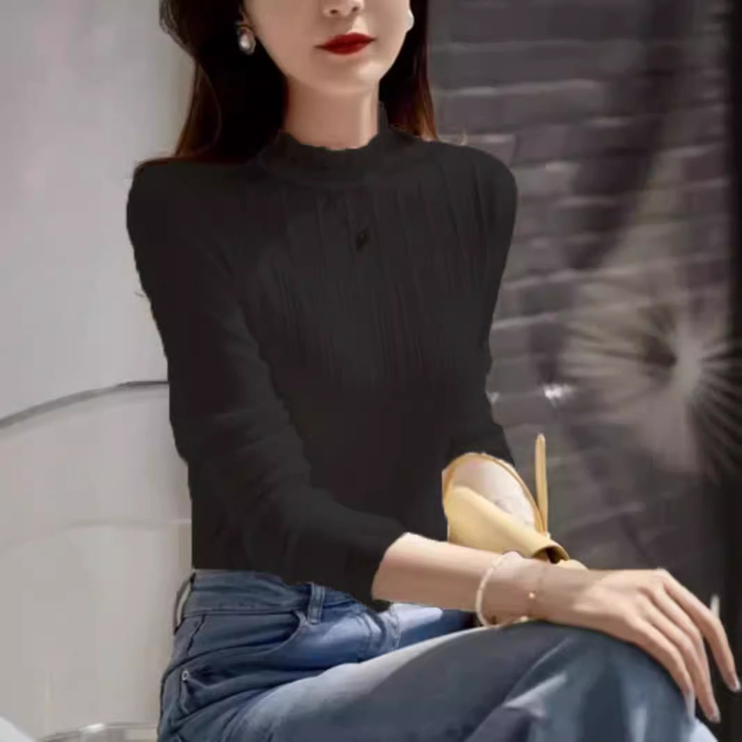 French Chic Lace Top – Elegant Bottoming Shirt for Lovers & Soulmates | same ANTHEM