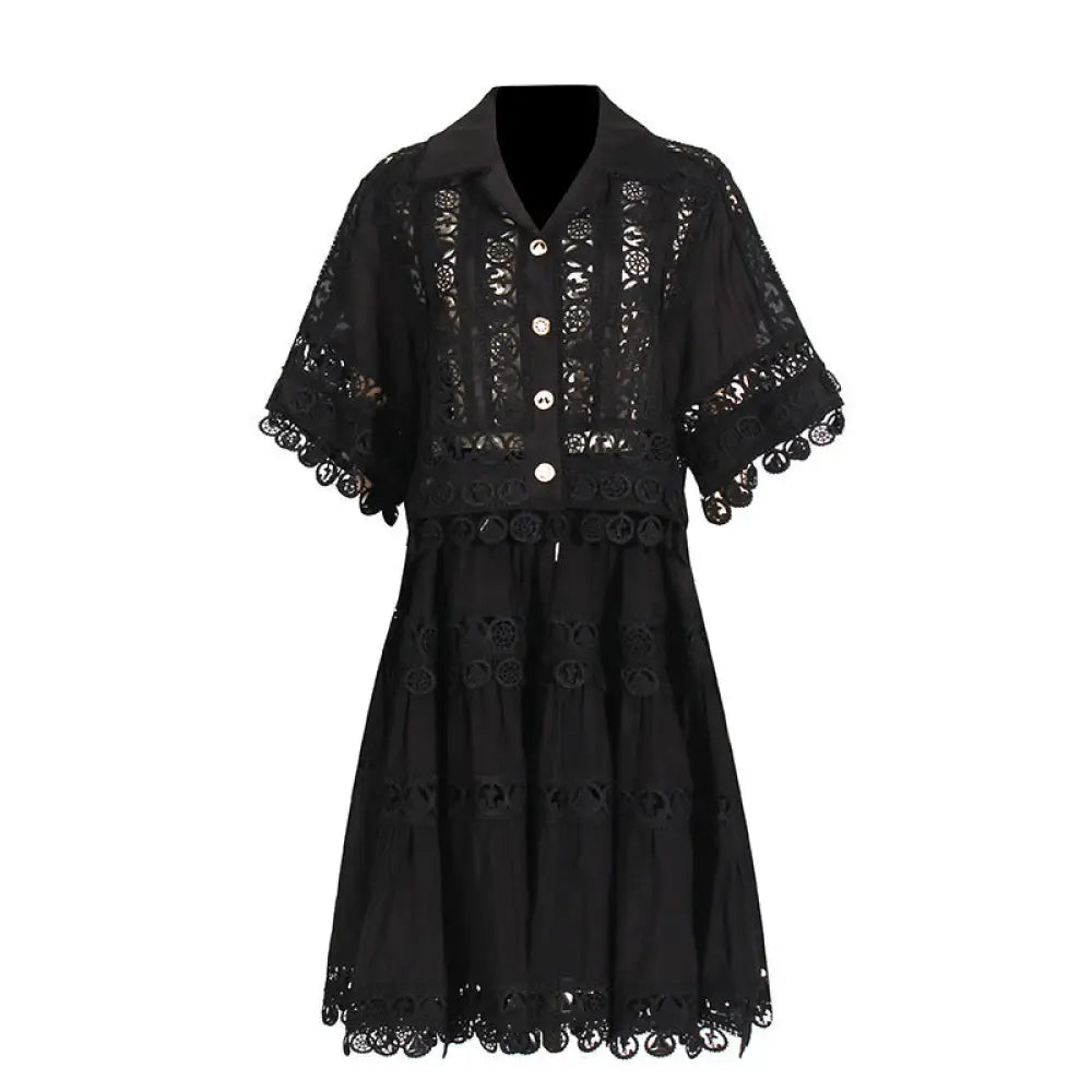 French Court Lace Shirt & Skirt Set – Romantic Two-Piece Dress | same ANTHEM