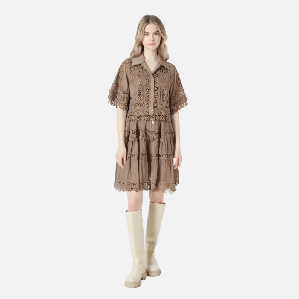 French Court Lace Shirt & Skirt Set – Romantic Two-Piece Dress | same ANTHEM