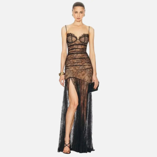 French Lace Suspender Mermaid Dress | Light Luxury Couture for Women | same ANTHEM.