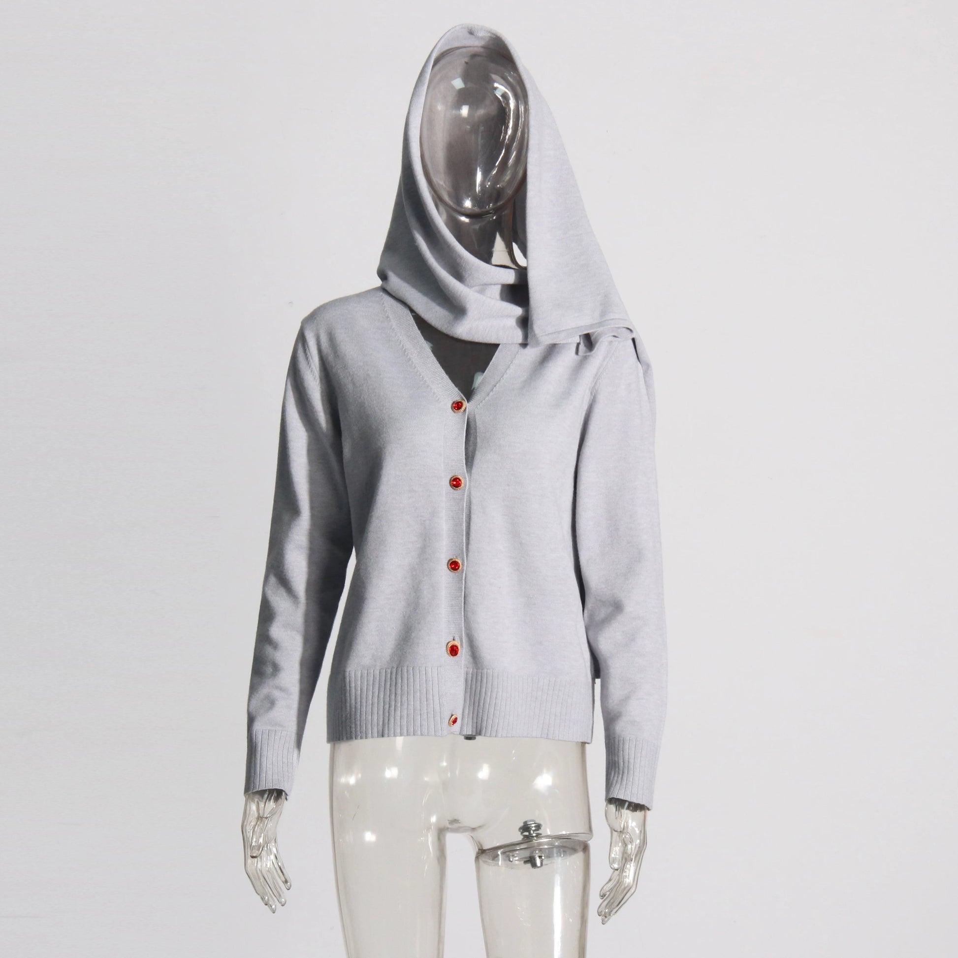 French Lazy Style V-Neck Patchwork Cardigan – same ANTHEM | Dreamy Soulmate Knitwear