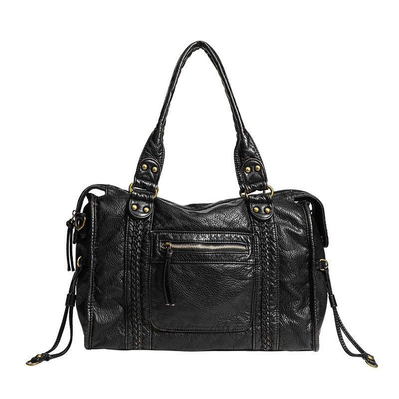 French Motorcycle Shoulder Bag | same ANTHEM. - Black