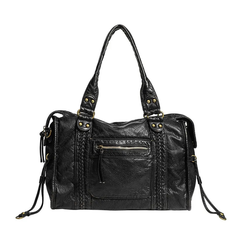 French Motorcycle Shoulder Bag | same ANTHEM. - Black