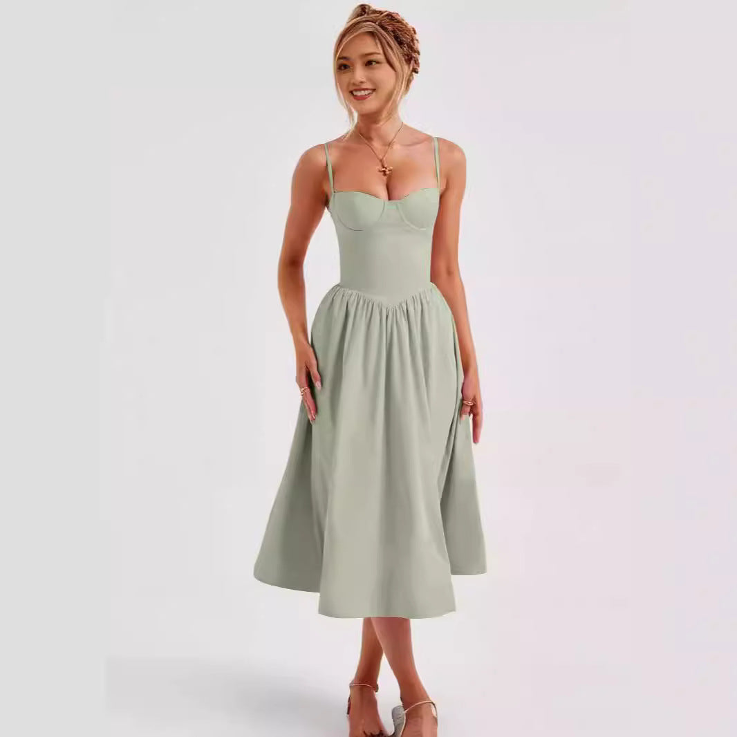 French Retro Long Dress Court Style | Elegant & Romantic Boho Dress | same ANTHEM