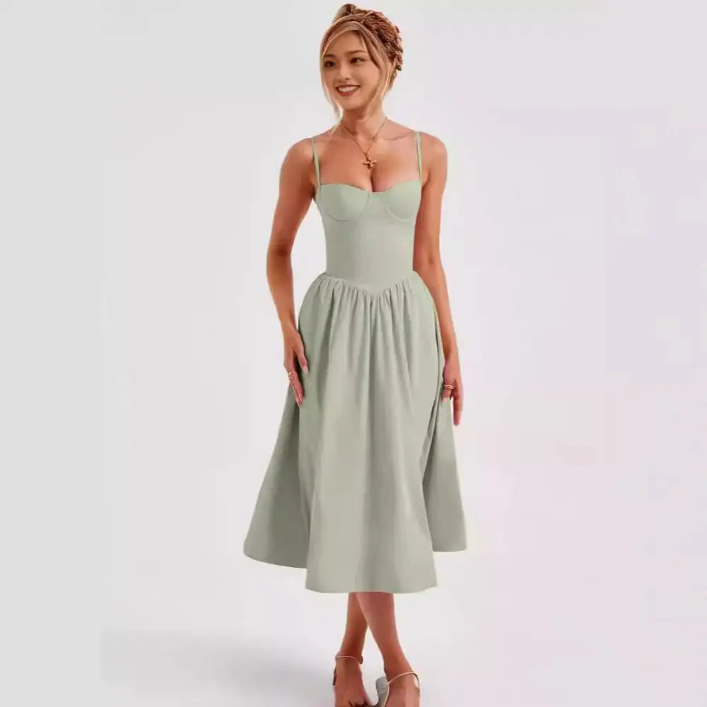 French Retro Long Dress Court Style | Elegant & Romantic Boho Dress | same ANTHEM