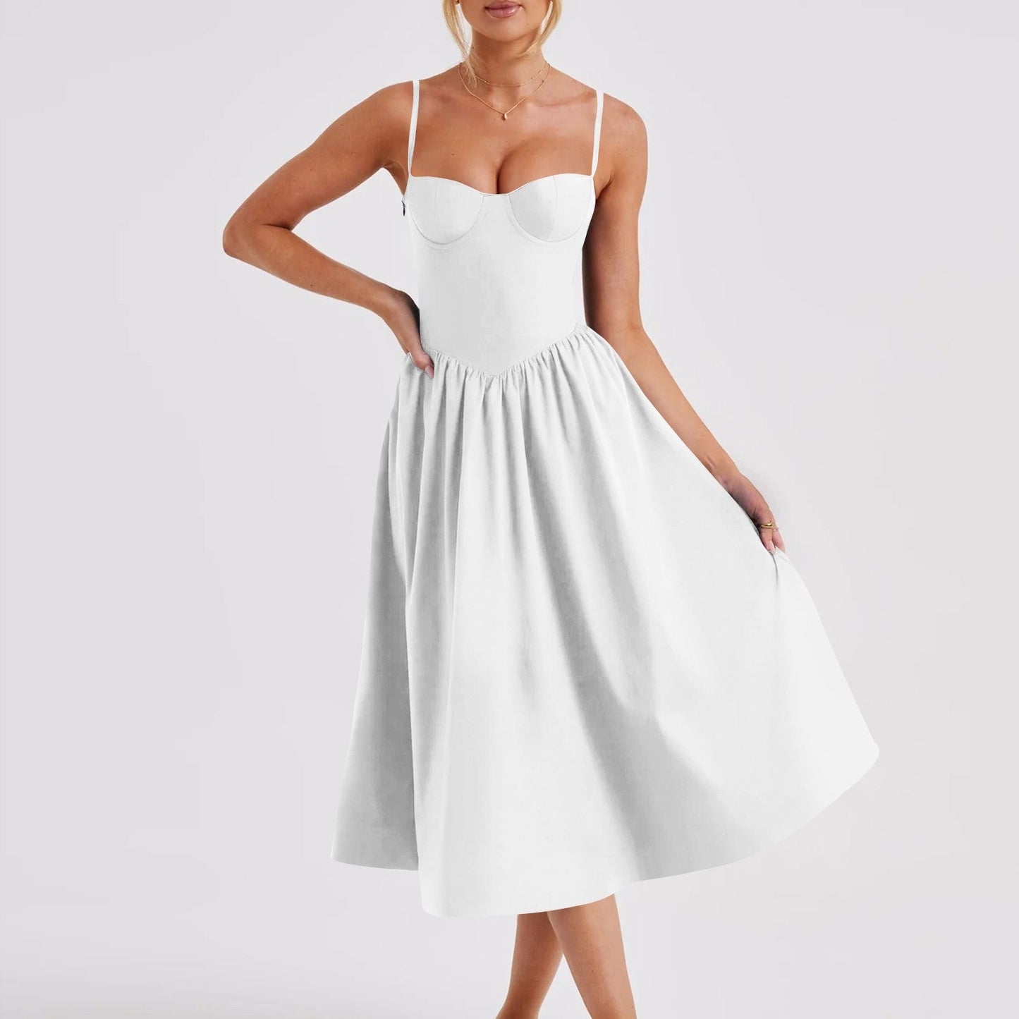 French Retro Long Dress Court Style | Elegant & Romantic Boho Dress | same ANTHEM