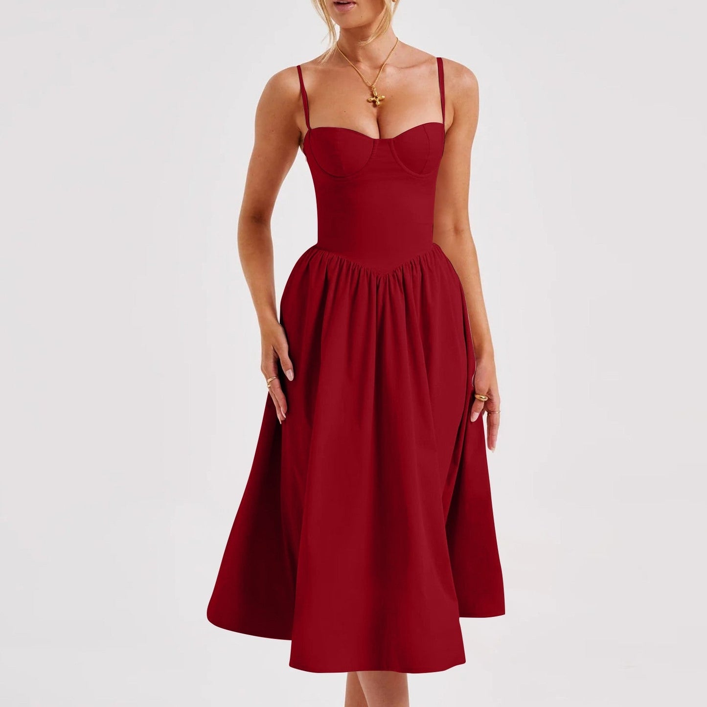 French Retro Long Dress Court Style | Elegant & Romantic Boho Dress | same ANTHEM