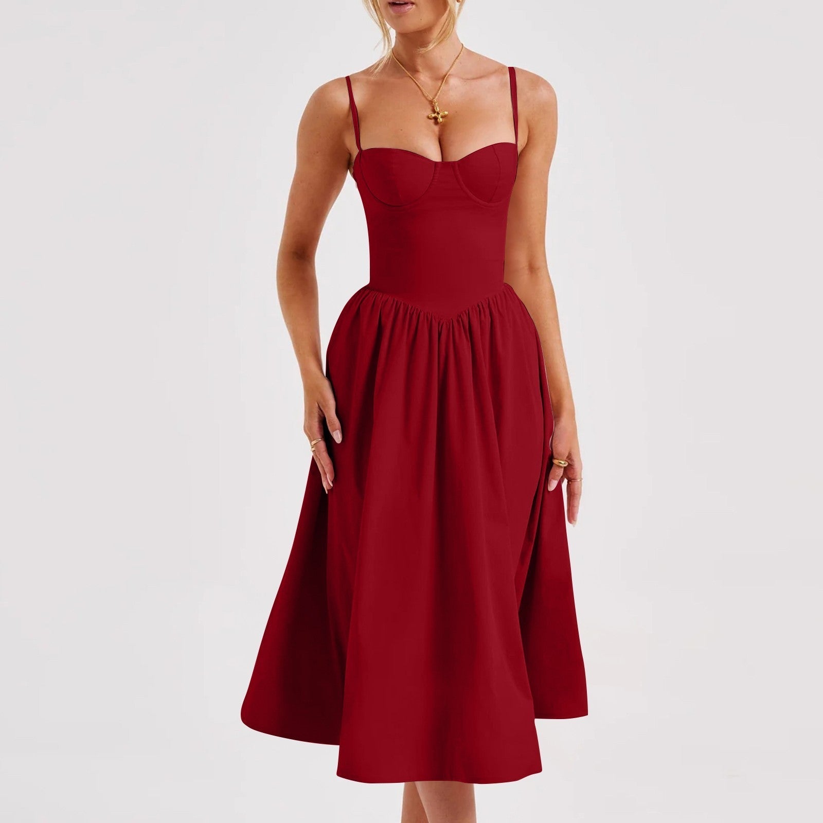 French Retro Long Dress Court Style | Elegant & Romantic Boho Dress | same ANTHEM