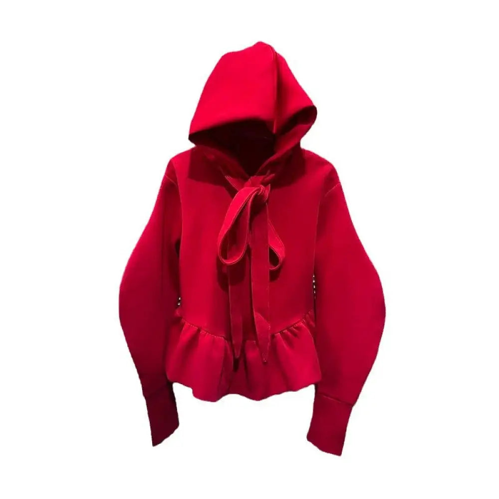 French Style Bow Tie Hoodie – same ANTHEM | Cute Streetwear for Soulmates & Lovers