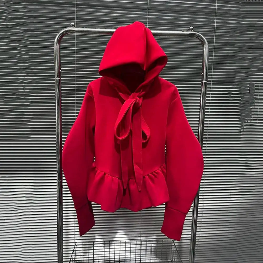 French Style Bow Tie Hoodie – same ANTHEM | Cute Streetwear for Soulmates & Lovers