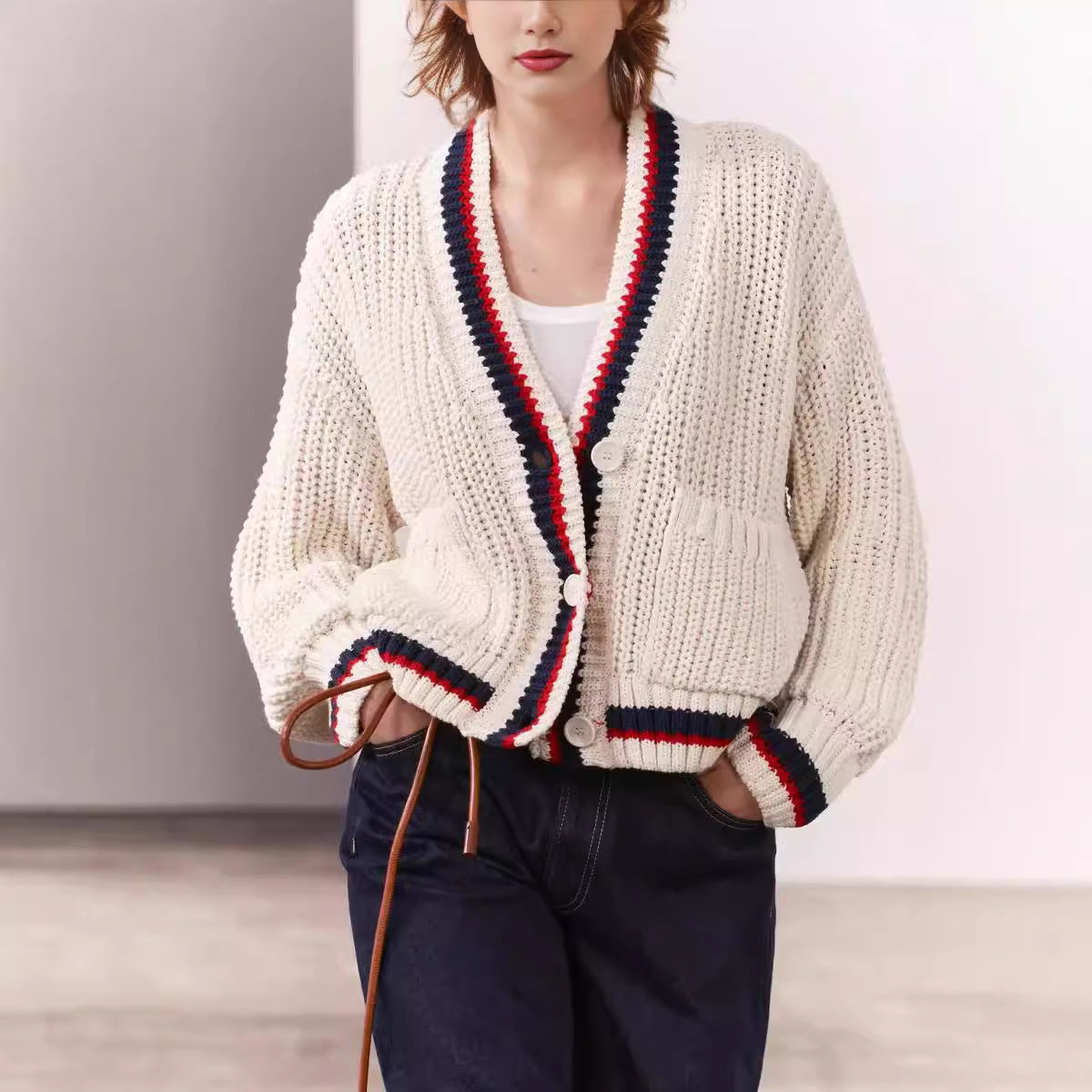 French Style Knitted Cardigan Jacket | same ANTHEM.