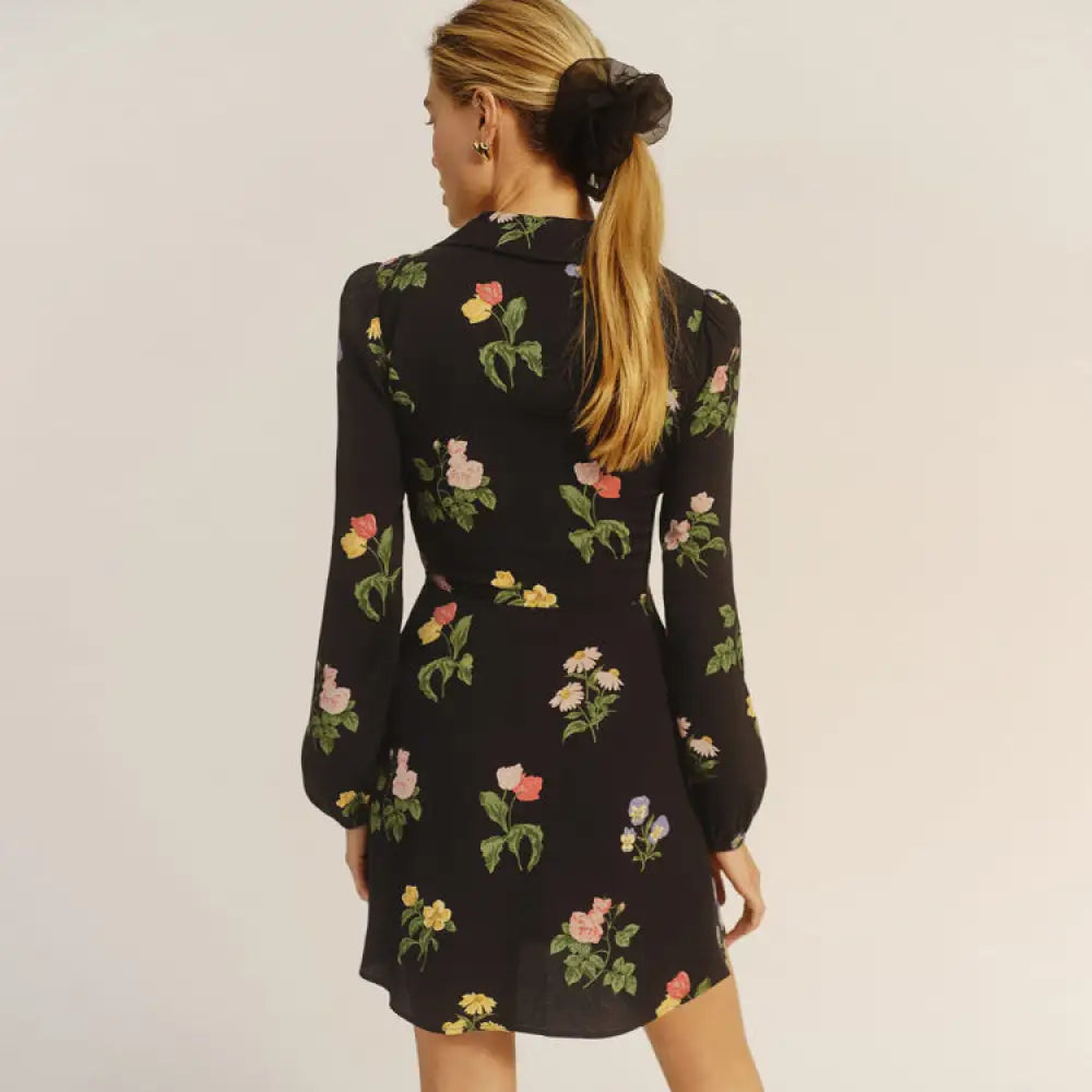 French Vintage Print Long Sleeve Dress | same ANTHEM. - Dress