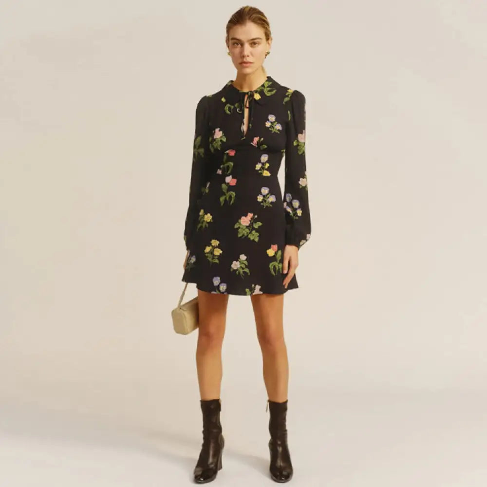 French Vintage Print Long Sleeve Dress | same ANTHEM. - Dress