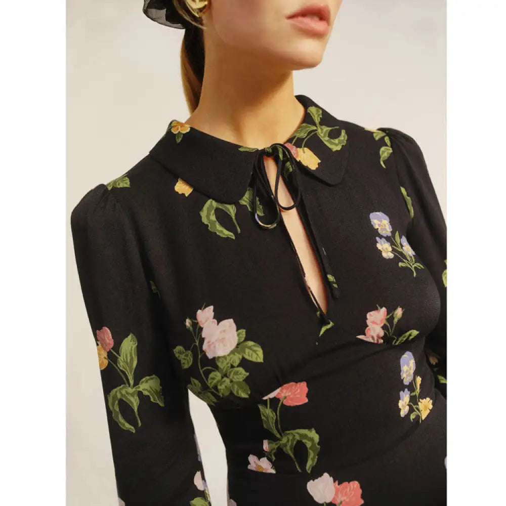 French Vintage Print Long Sleeve Dress | same ANTHEM. - Dress