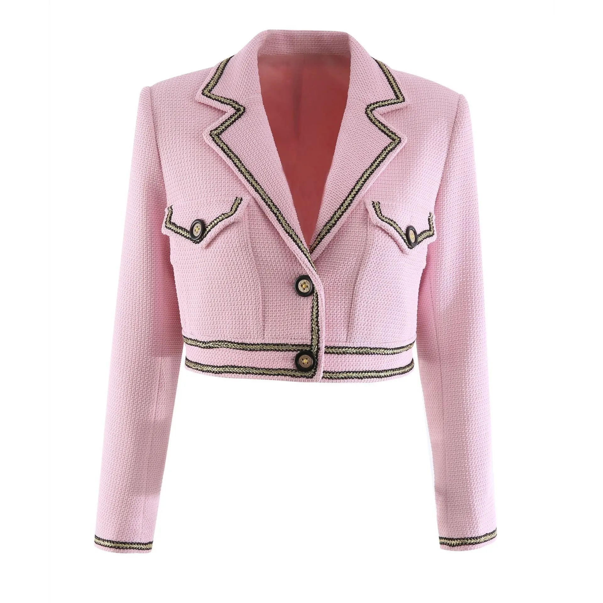 French Vintage Tweed Short Jacket – Soulmate Streetwear by same ANTHEM