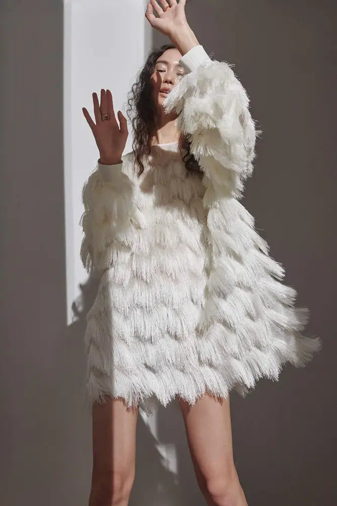 Fringed Banquet Party Dress | same ANTHEM.