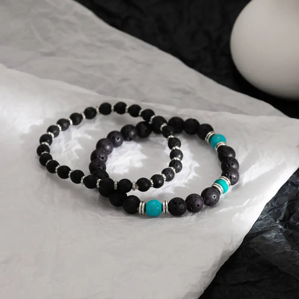 Frosted Bead Bracelet for Men – same ANTHEM. Soulmate Streetwear Jewelry - Mixed Color