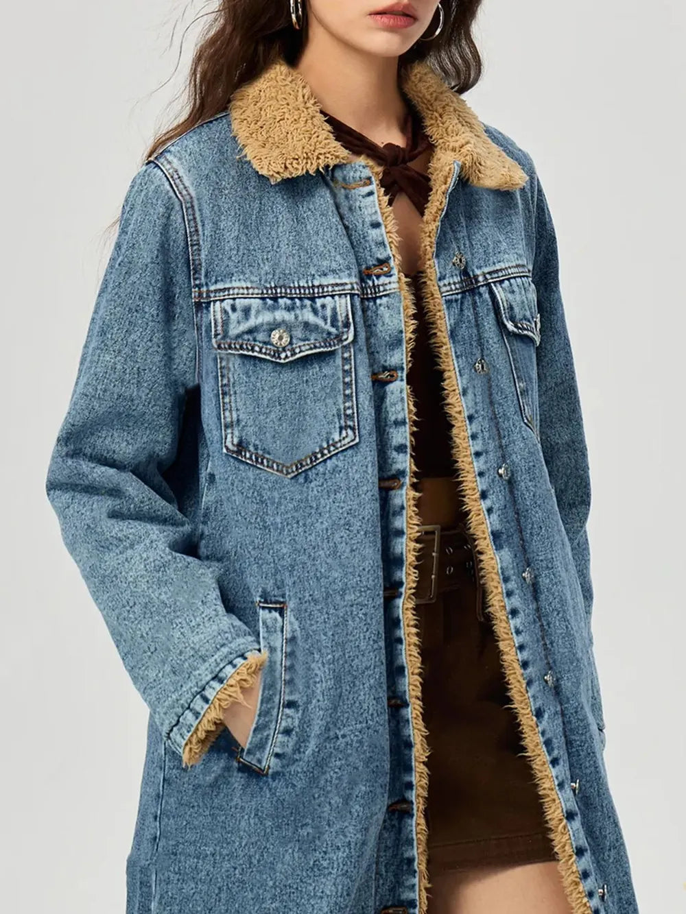 Fur Lined Denim Jacket for Women | same ANTHEM. Soulmate Streetwear