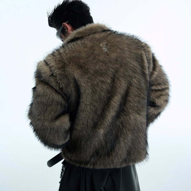Fur-Stitched Coat – Unique Streetwear | same ANTHEM. - Coat