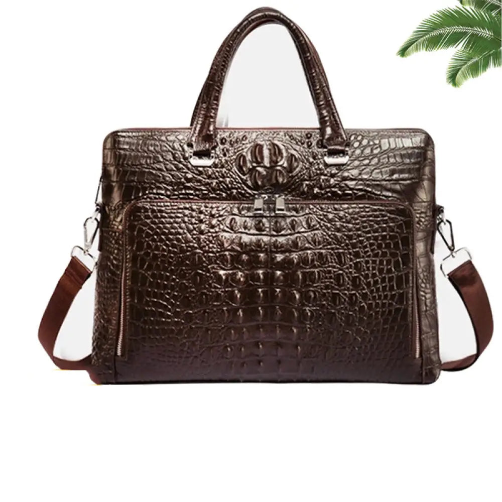 Genuine Leather Laptop Bag | same ANTHEM. - Coffee