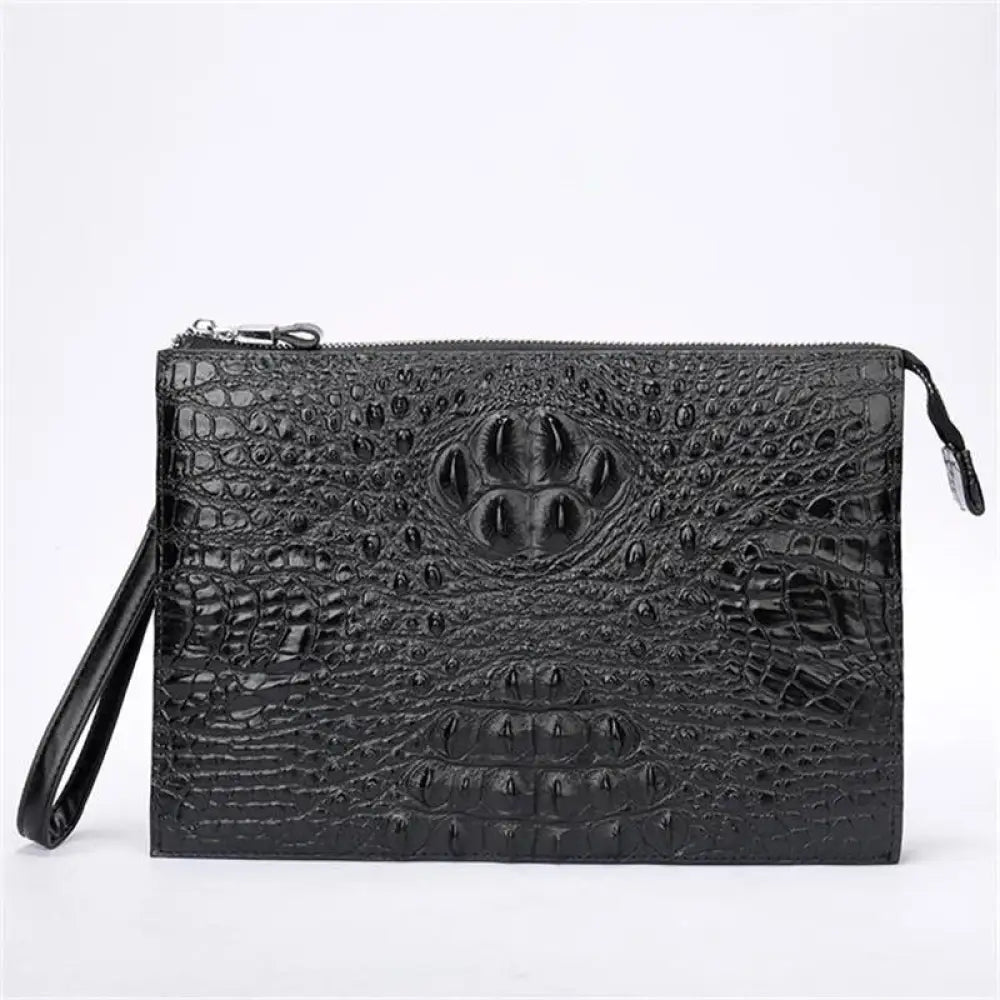 Genuine Leather Underarm Bag | same ANTHEM. - Black