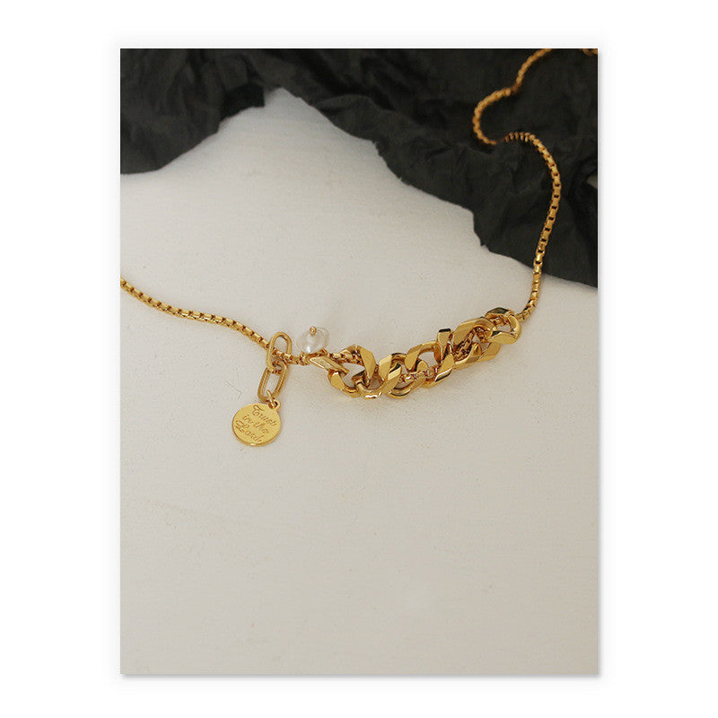 Gold Clavicle Chain Necklace | Boho Chic Lovers & Soulmates Jewellery | same ANTHEM - Gold