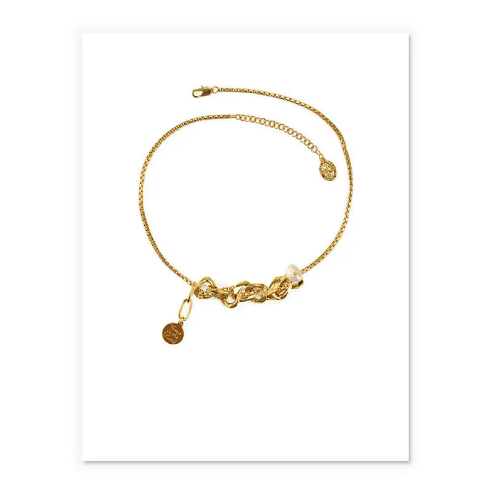 Gold Clavicle Chain Necklace | Boho Chic Lovers & Soulmates Jewellery | same ANTHEM - Gold