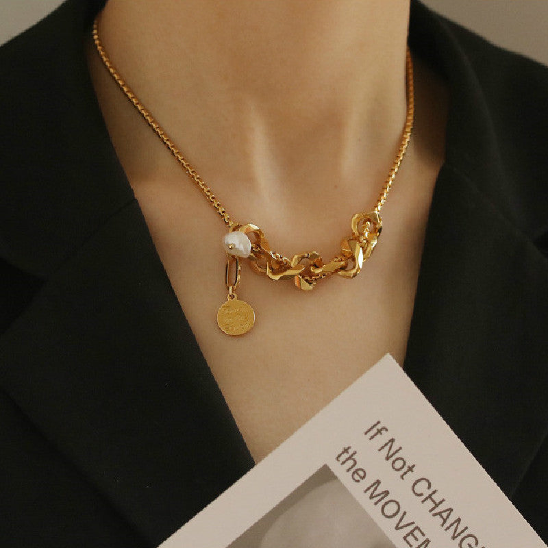 Gold Clavicle Chain Necklace | Boho Chic Lovers & Soulmates Jewellery | same ANTHEM - Gold