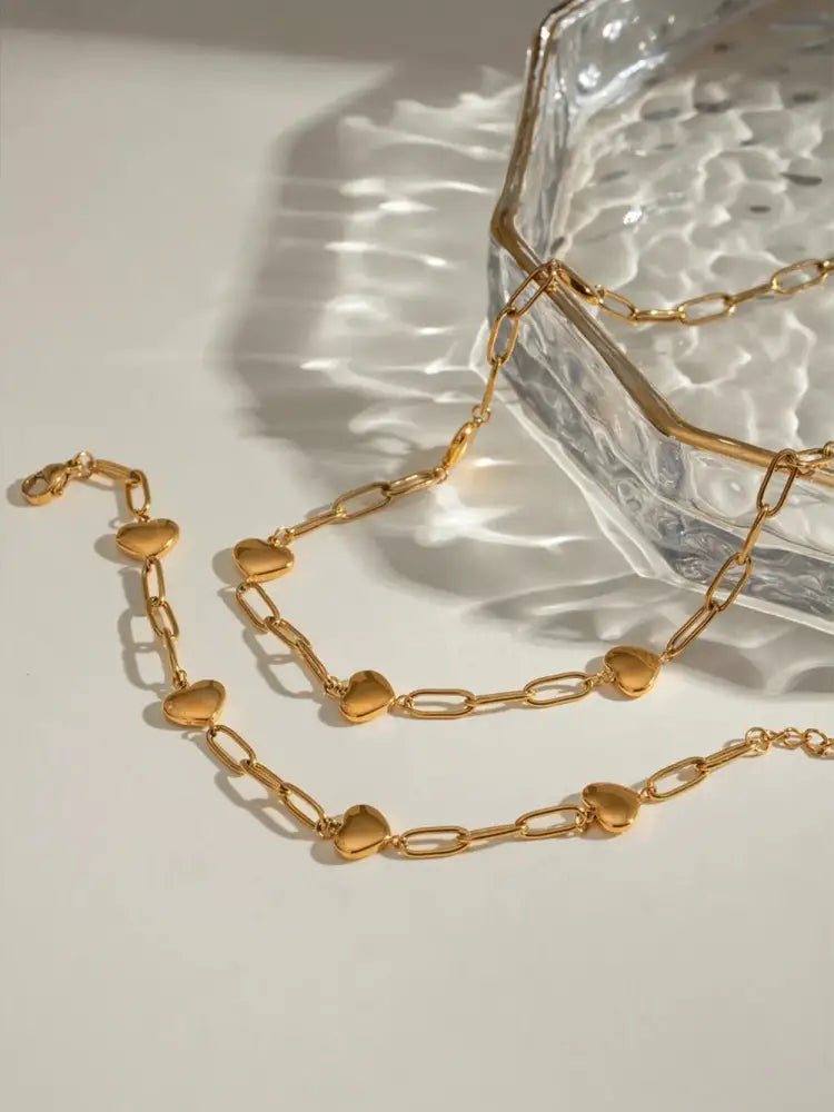 Gold-Spliced Titanium Steel Bracelet – Niche Streetwear Accessory | same ANTHEM. - Gold / One Size
