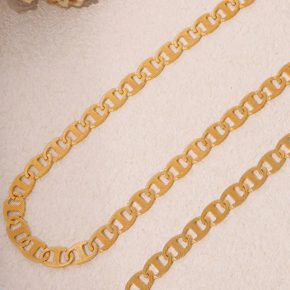 Gold Titanium Steel Necklace | same ANTHEM. - Gold / One Size