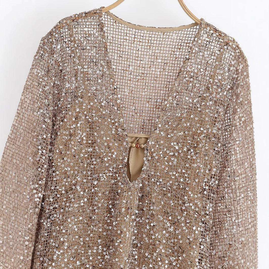 Golden Beaded Midi Dress – Soulmate Streetwear | same ANTHEM.