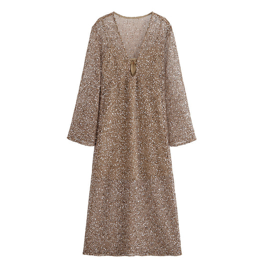 Golden Beaded Midi Dress – Soulmate Streetwear | same ANTHEM.