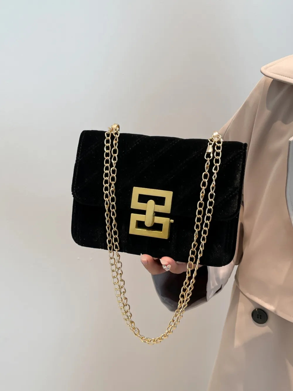 Golden Chain Bag – Night-Out Chic | same ANTHEM - Black / One Size