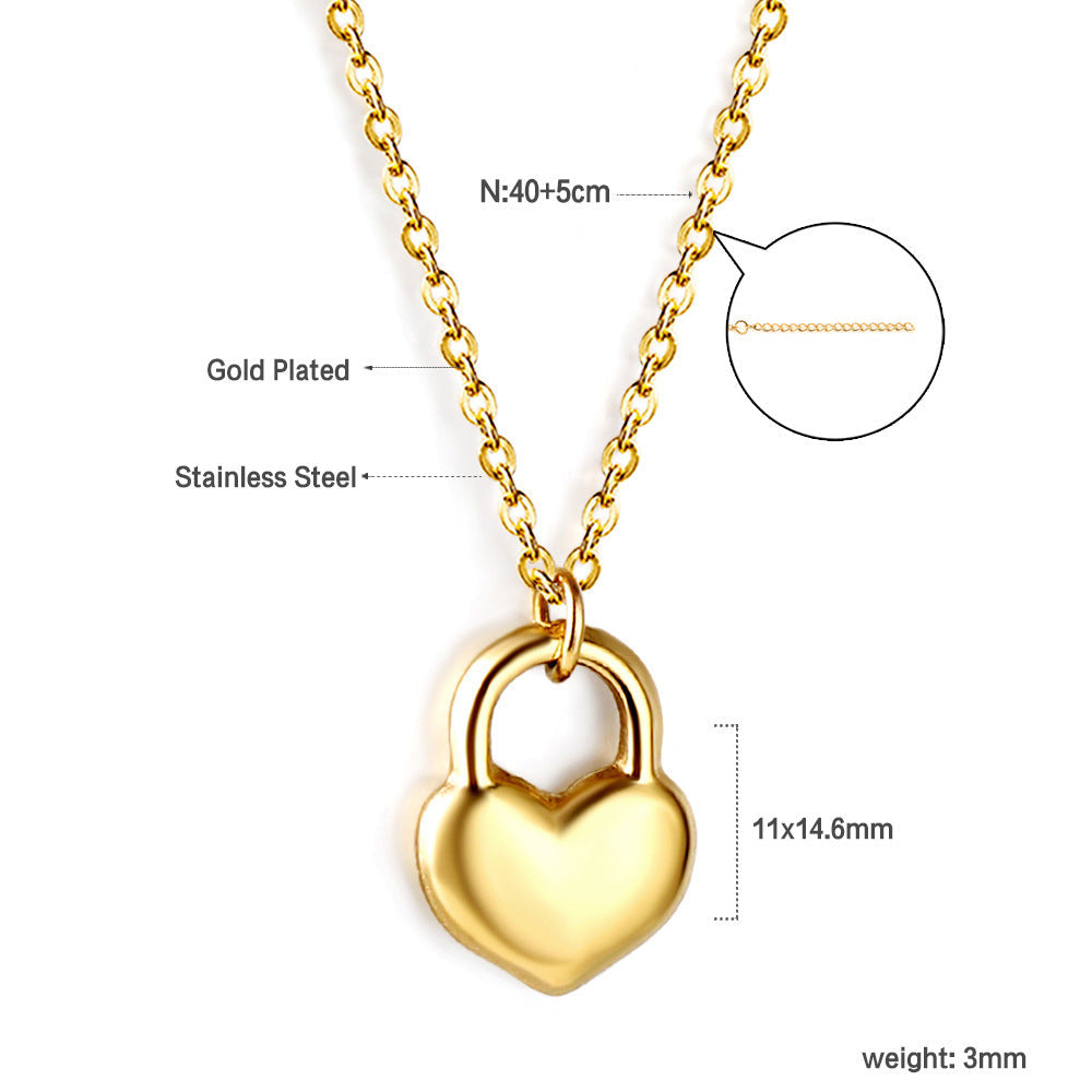 Golden Love Heart Necklace | Casual Boho Chic Jewellery for Soulmates & Lovers | same ANTHEM - NE2A9801G