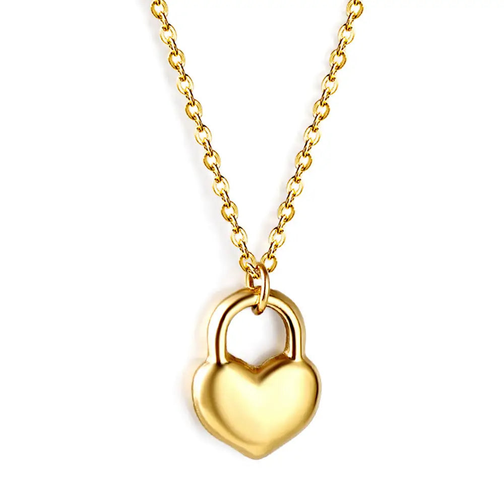 Golden Love Heart Necklace | Casual Boho Chic Jewellery for Soulmates & Lovers | same ANTHEM - NE2A9801G