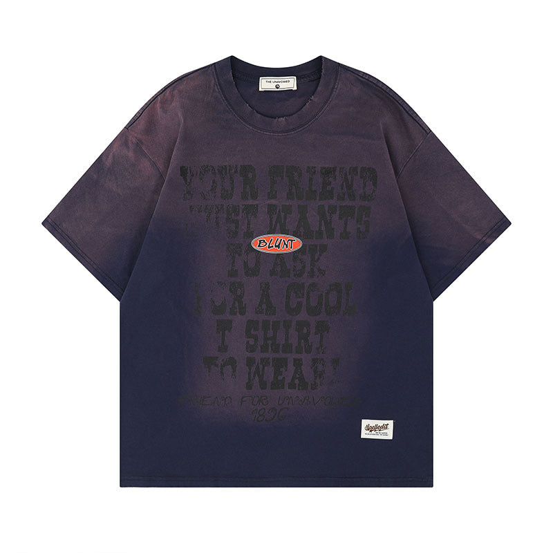 Gradient Couple Tee Men – Soulmate Streetwear | same ANTHEM. - AS0562-Blue / S