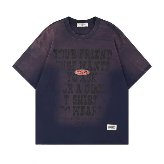 Gradient Couple Tee Men – Soulmate Streetwear | same ANTHEM. - AS0562-Blue / S