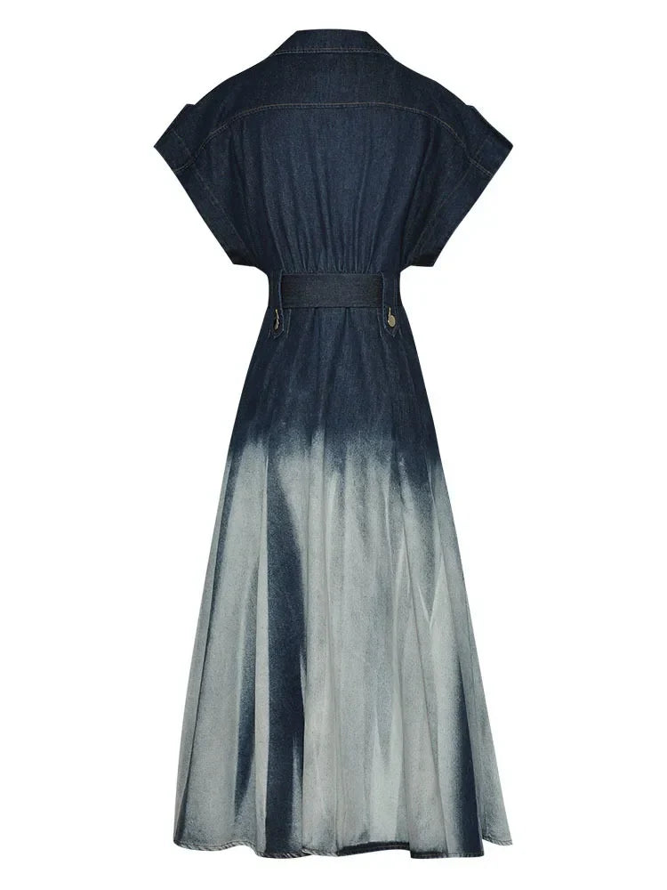 Gradient Denim Dress | same ANTHEM.